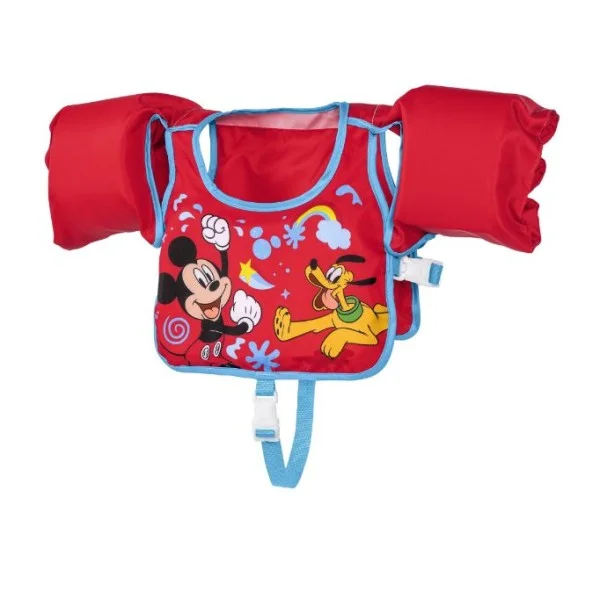 Bestway Disney Junior Mickey & Friends Mickey Mouse Swim Pal Swim Vest with Armbands, Age 3-6 - 9101C